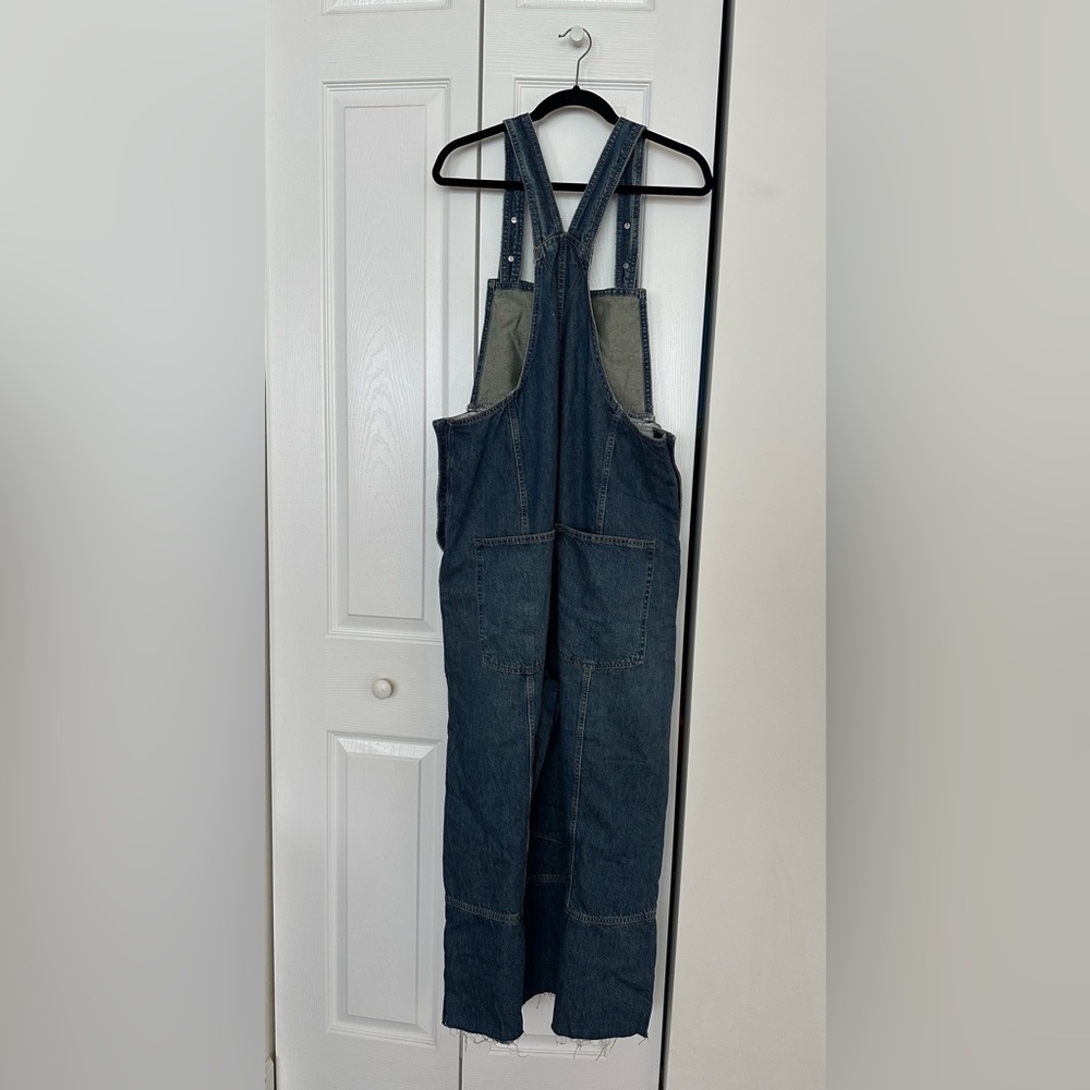 FREE PEOPLE WE THE FREE RAMBLER OVERALLS SIZE X-LARGE AFTER MIDNIGHT NWT - Picture 12 of 14